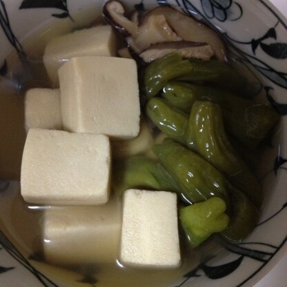 高野豆腐好きの息子のために作りました。美味しい！といっぱい食べてくれました(^^)